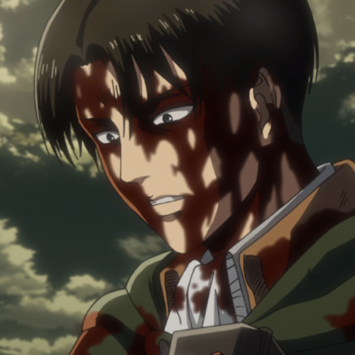 Levi with blood like or reblog if you save - sun