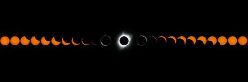 cosmicdustpw:One Year Ago Today, Solar Eclipse from Wyoming by...