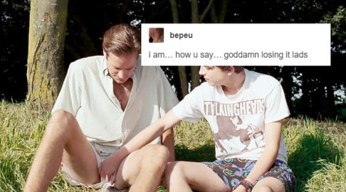 callmetimothee:elio x oliver + tumblr text posts