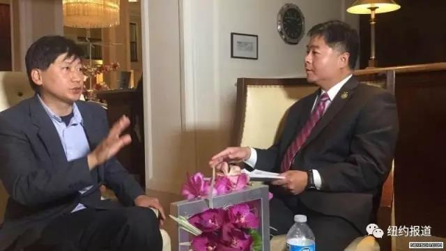 Rep. Ted Lieu and Yongping Zhou