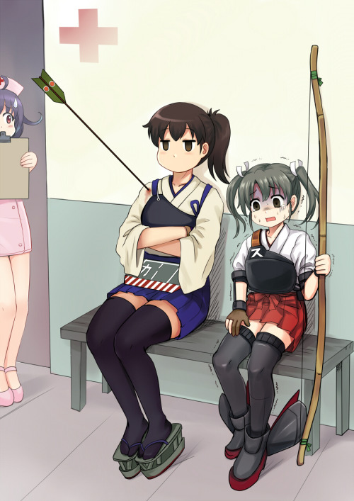 twin-tailed:Kancolle lvl 99 Kaga & lvl 1 Zuikaku by...