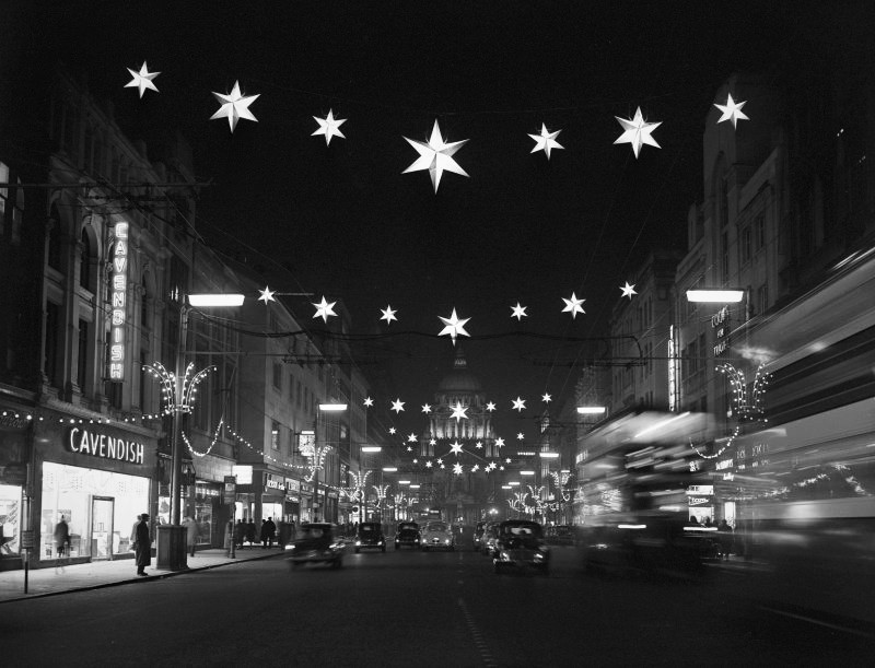 Ulster — Belfast street scene (Argyle Street), 1962.