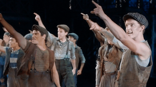 jeremyjordan-am-i-right:Newsies: Iain Young as Finch...