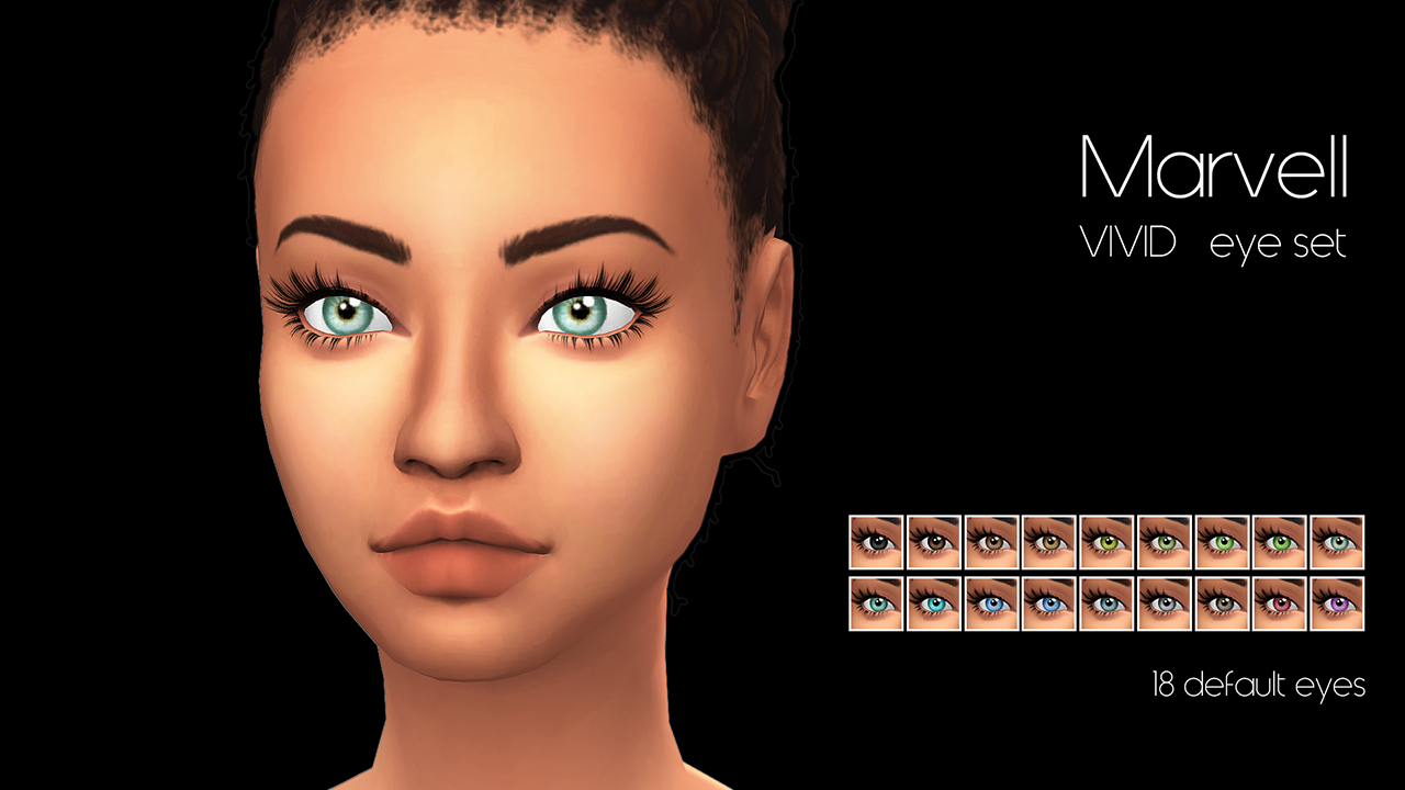 Default replacement eyes sims 4