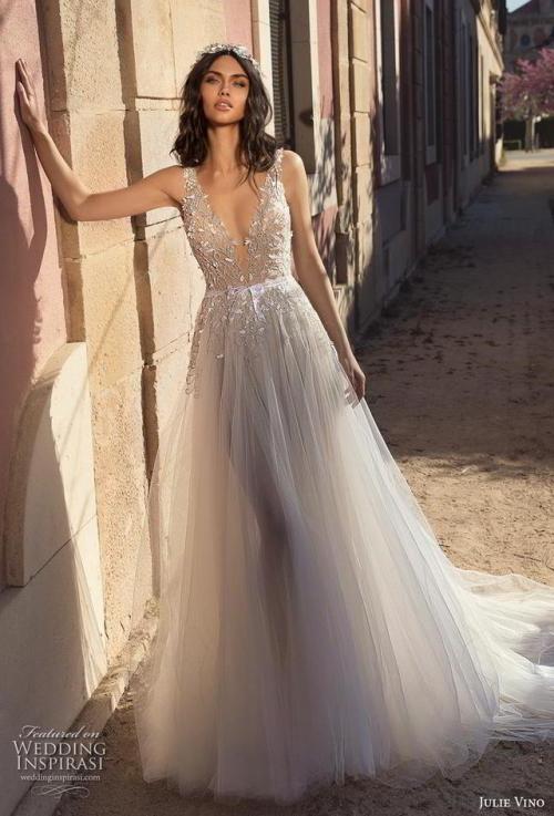 (via Julie Vino Spring 2020 Wedding Dresses — “Barcelona” Bridal...