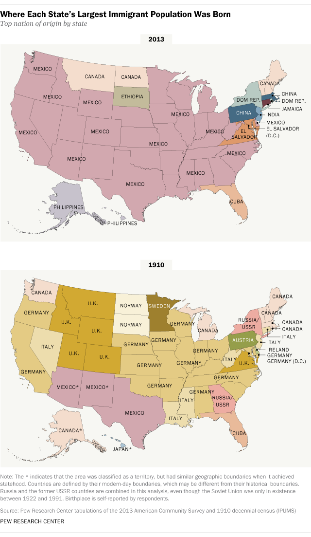 The source country of each U.S. stateâ€™s largest... - Maps on the Web