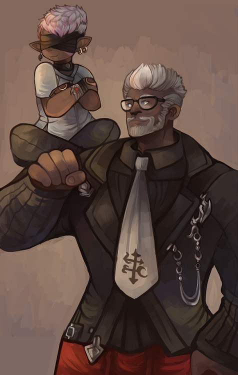 dangerousbearffxiv:Got this wonderful commission of my Roegadyn...