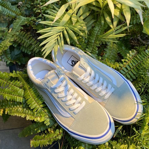 cream and green vans