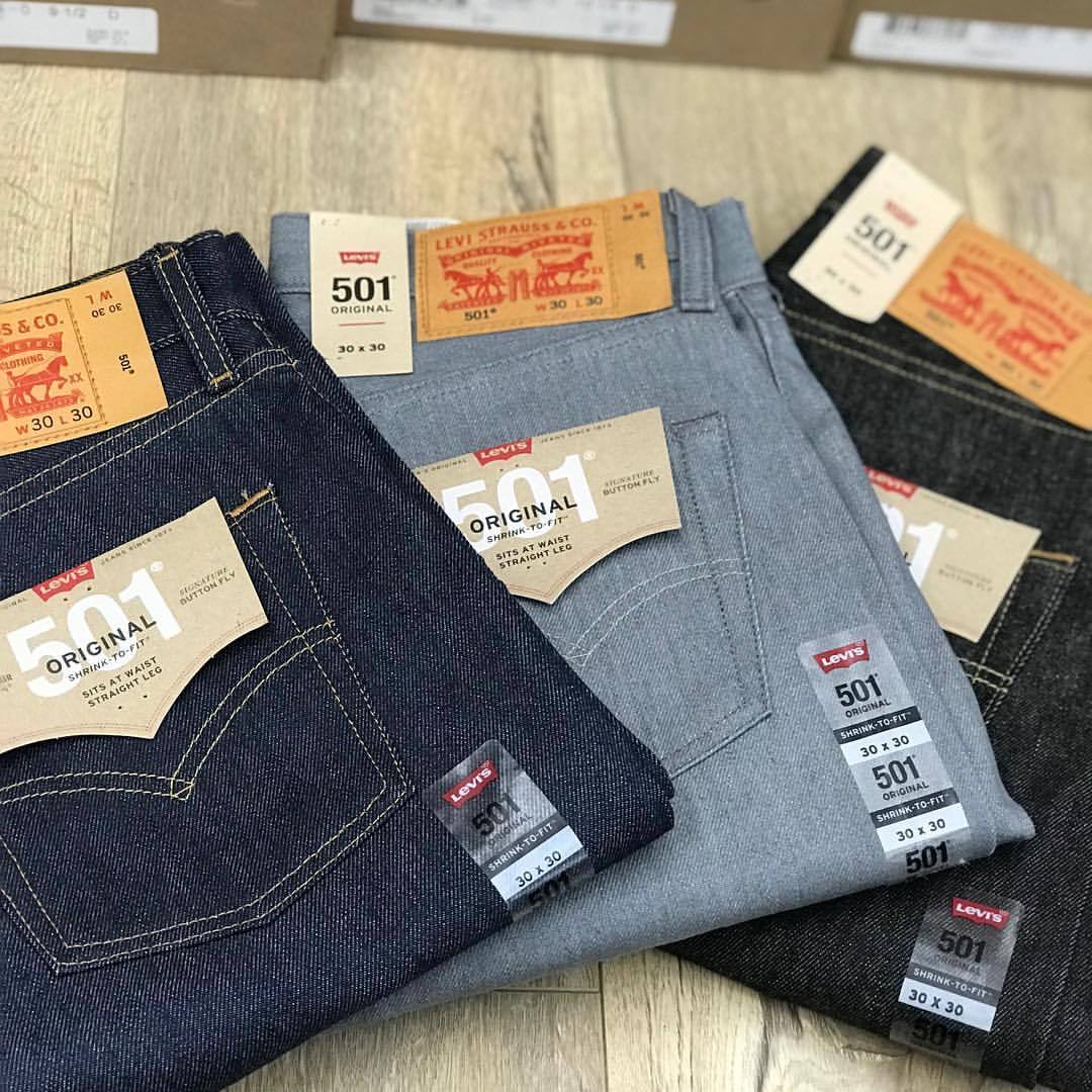 levis 501 shrink to fit colors