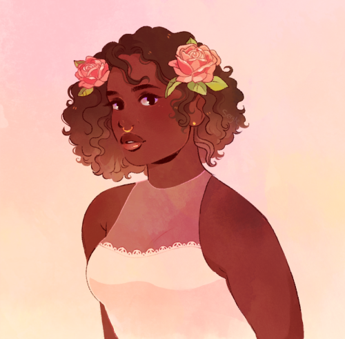 sergle:warm pinks and gold for a before-bed cooldown.