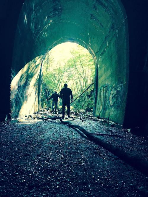 abandonedandurbex:Clinton train tunnel