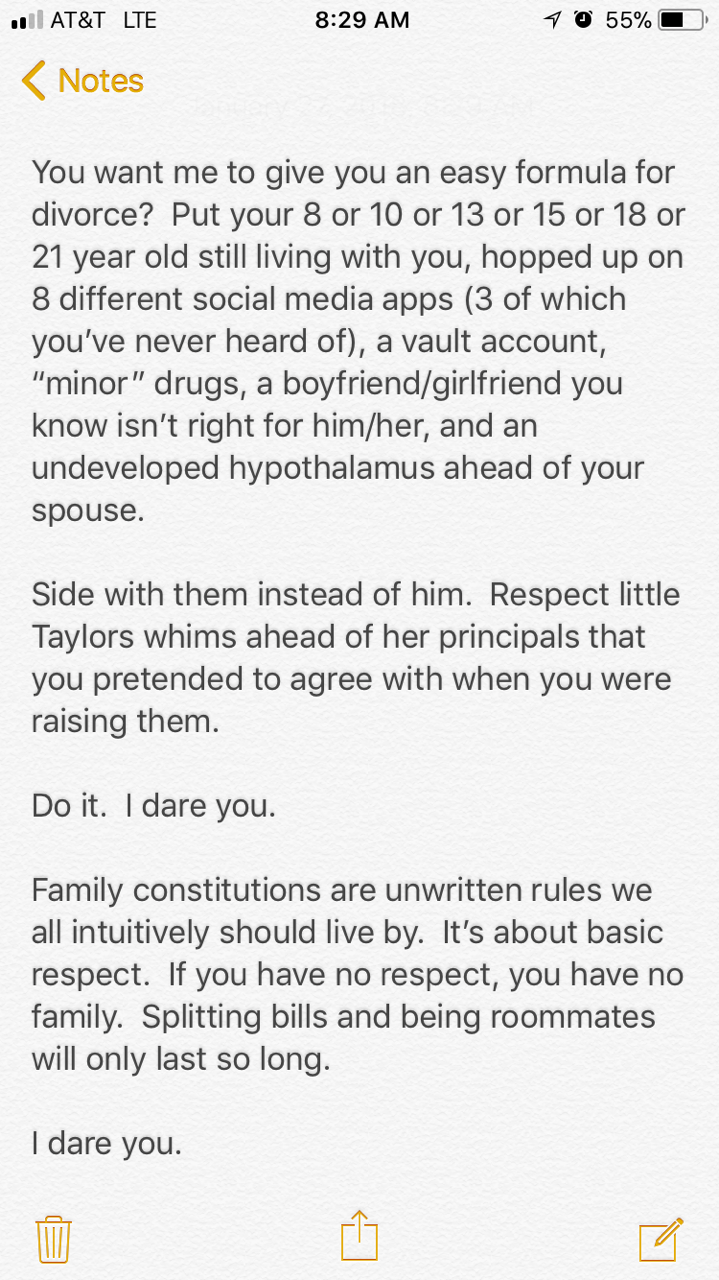 Daddy-isms of Divorce