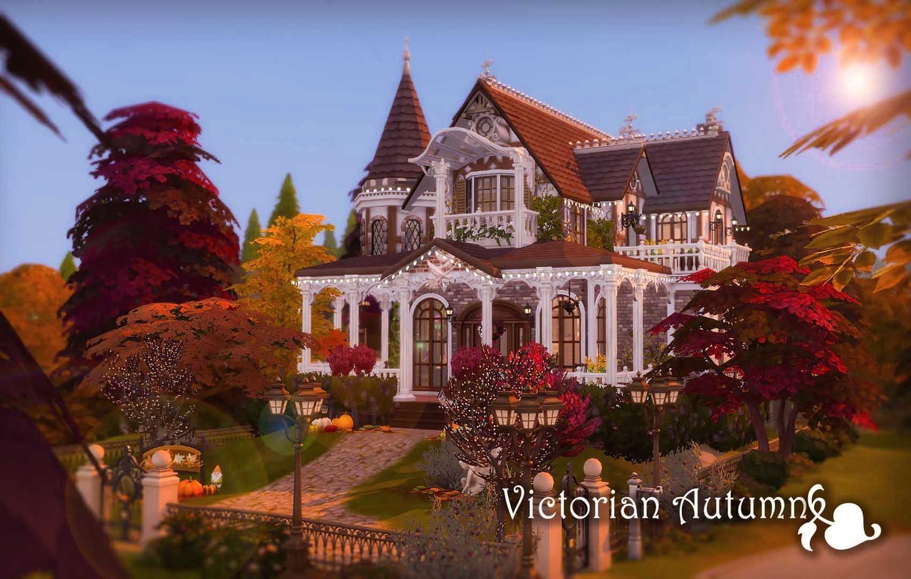 rubyred-sims The Sims 4 - Victorian Autumn [NO CC] - The Sims 4 Download -  SimsFinds.com