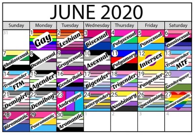 pride calendar 2020 | Tumblr