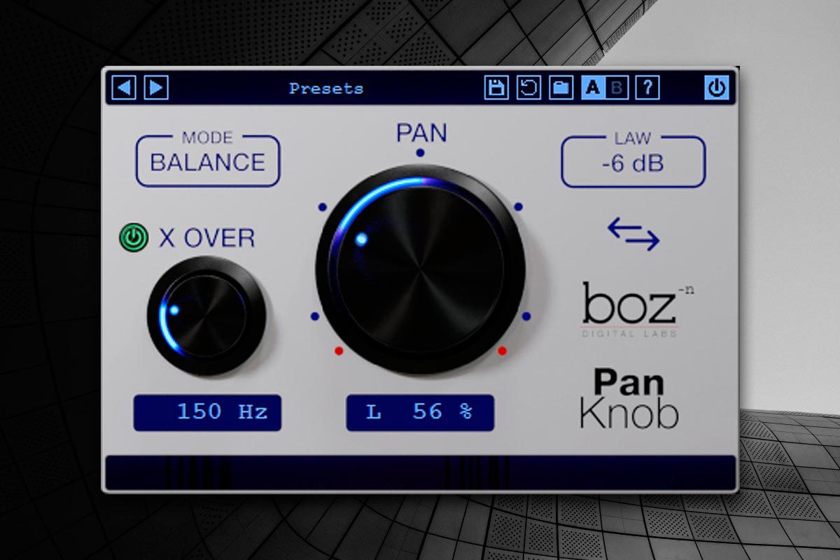 Boz Digital Pan Knob 1-0-1 VST-AAX-AU WIN-MAC Boz Digital Pan Knob 1-0-1 VST-AAX-AU WIN-MAC
