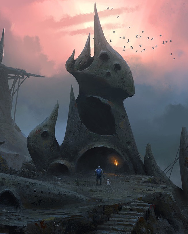 The Amazing Digital Art - Alien Ruins By Lee B