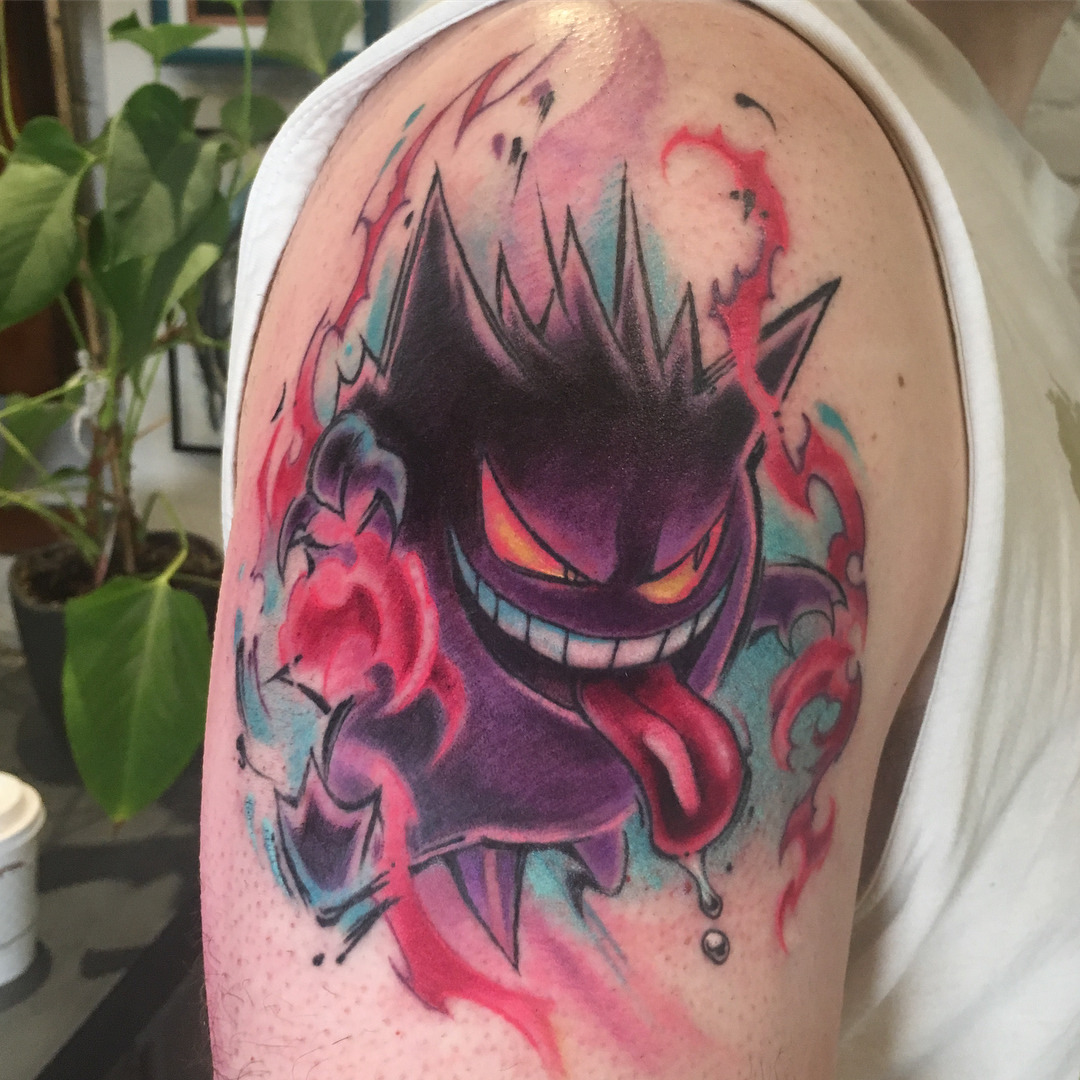 No More P Ros Gengar I Choose You Thanks For Letting Me Tattoo.