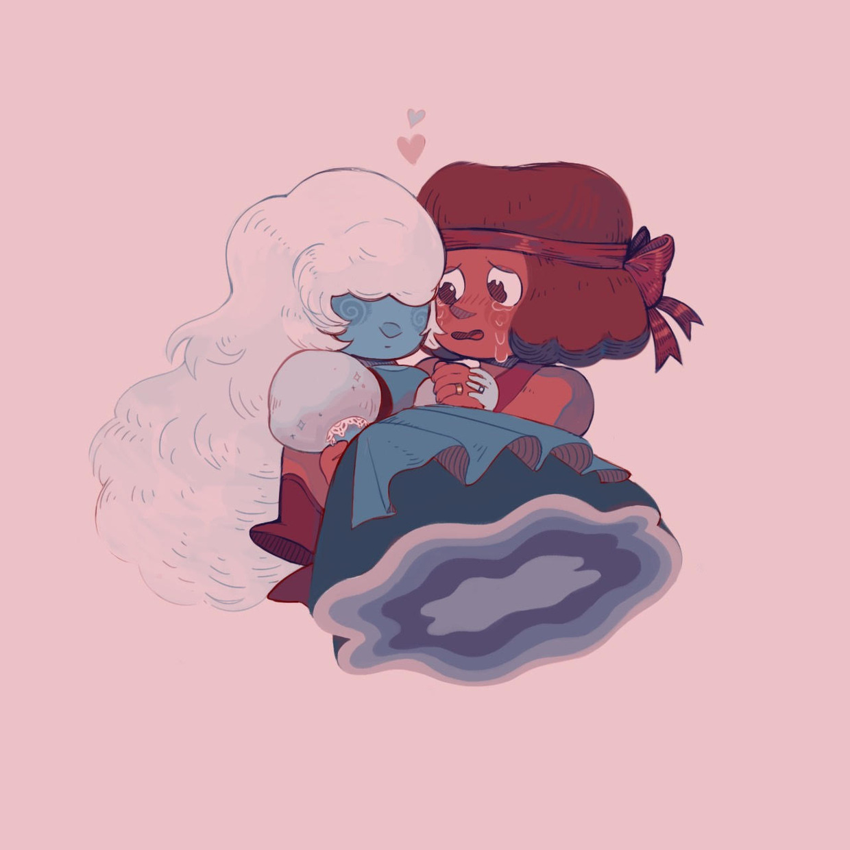 ever think about how ruby and sapphire literally proposed and got married and kissed on screen and now they’re canon wives