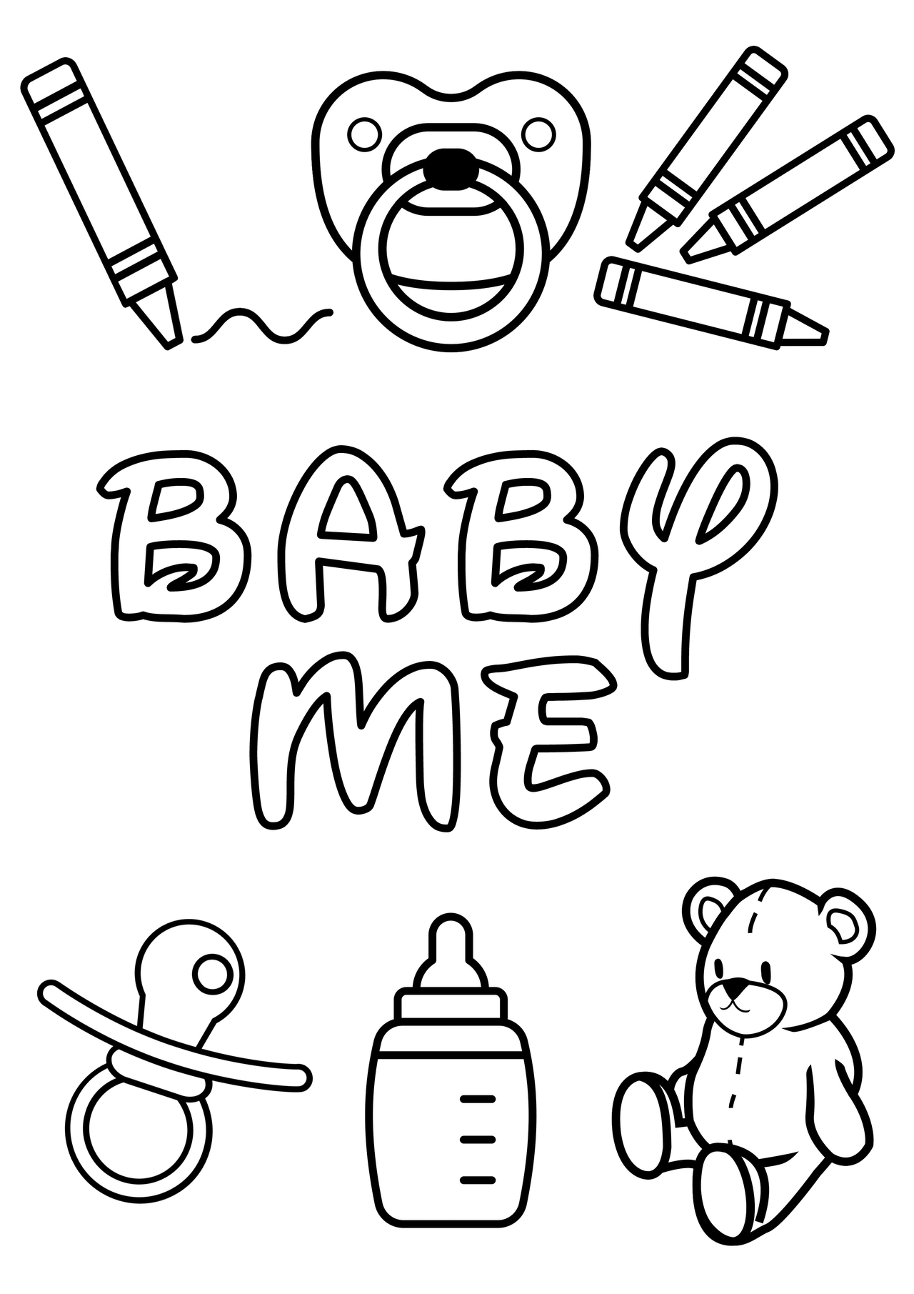 I made a lil baby colouring page! If anyone... - requests are currently