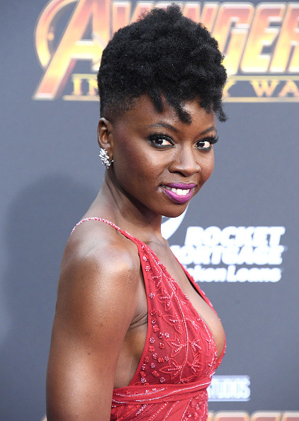 avengersfilm:Danai Gurira attends the premiere of Disney and...