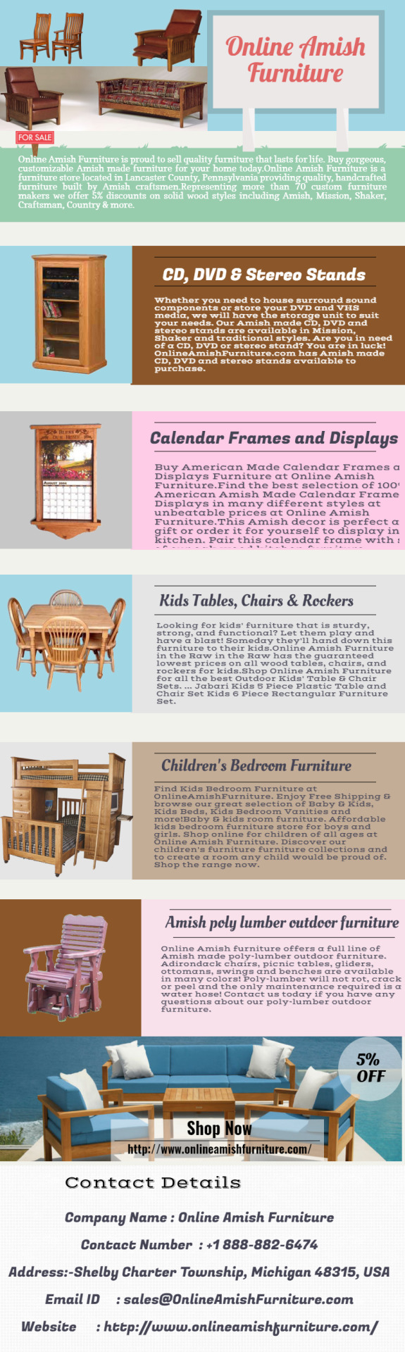 Online Amish Furniture Online Amish Furniture Infographics Amish