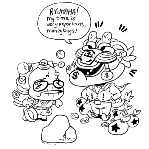 Scrotumzone Genbu And Huanglong As Animal Crossing Characters