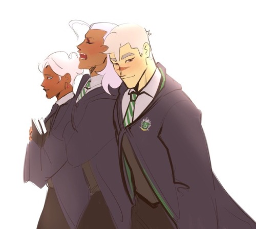 juno8482:Hogwarts AU where Shiro Allura And Lotor are in...