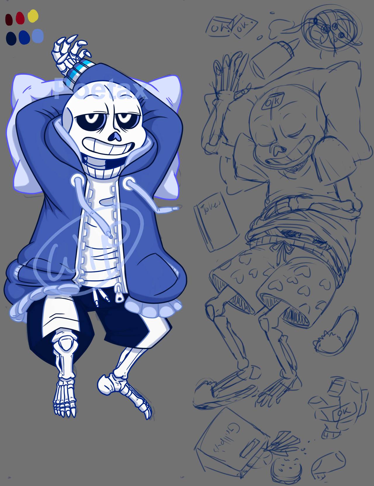 The Skeleton Games \u2014 Sans Body Pillow Got halfway through this guy as...