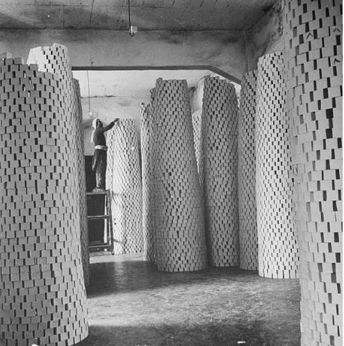 tanyushenka:Pillers of soap being stacked to dry before being...