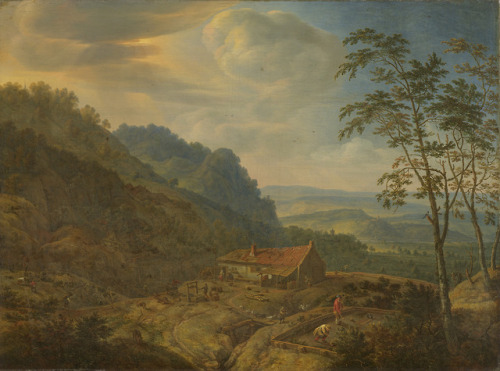 rijksmuseum-art:Mountainous Landscape with Farm by Herman...