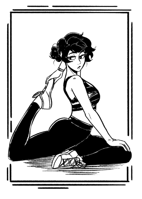 scruffyturtles:Workout Kawakami request from Patreon~