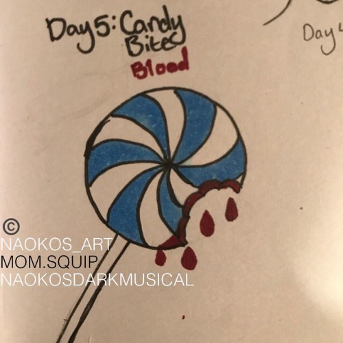 Inktober2018 Day 5: Candy, Bite, & Blood