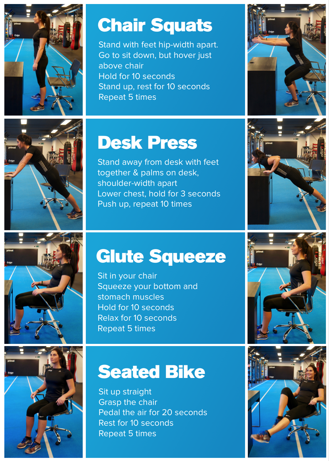 Primal Gym 4 Simple Exercises You Can Do At Your Desk