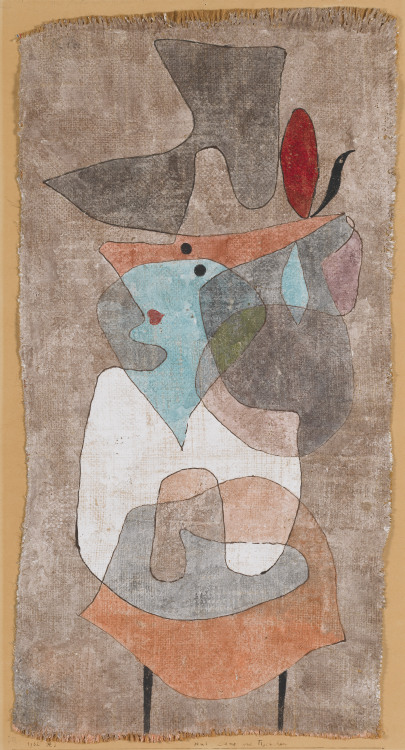 guggenheim-art:Hat, Lady and Little Table by Paul Klee by...