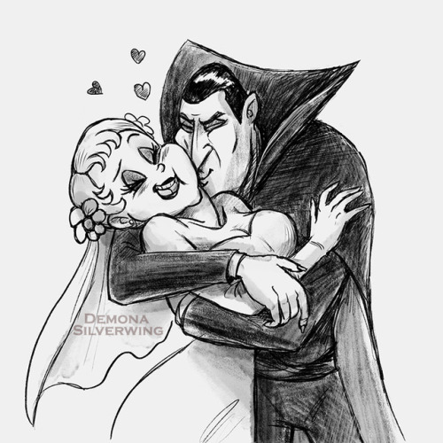 demona-silverwing:This is meant to be a silly wedding photo...