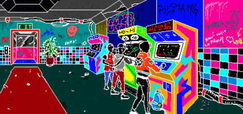 mspaint microsoft paint cyberpunk arcade vhspunk post-internet