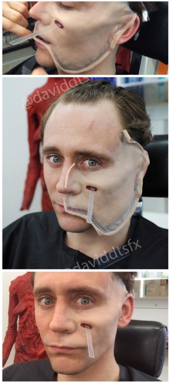 lolawashere:Tom Hiddleston and his awesome SFX transformation...