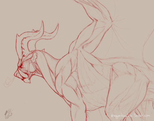 dragonkingteo:Teostra musculature practice{{ I was looking at...