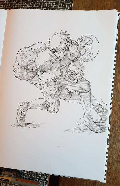 clonion:“Get off me, Deku!” Inktober Day 5, American Football,...