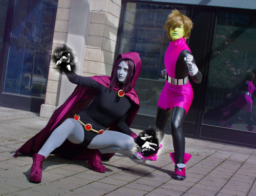 anyapanda:FINALLY edited one of our Beast Boy and Raven photos...