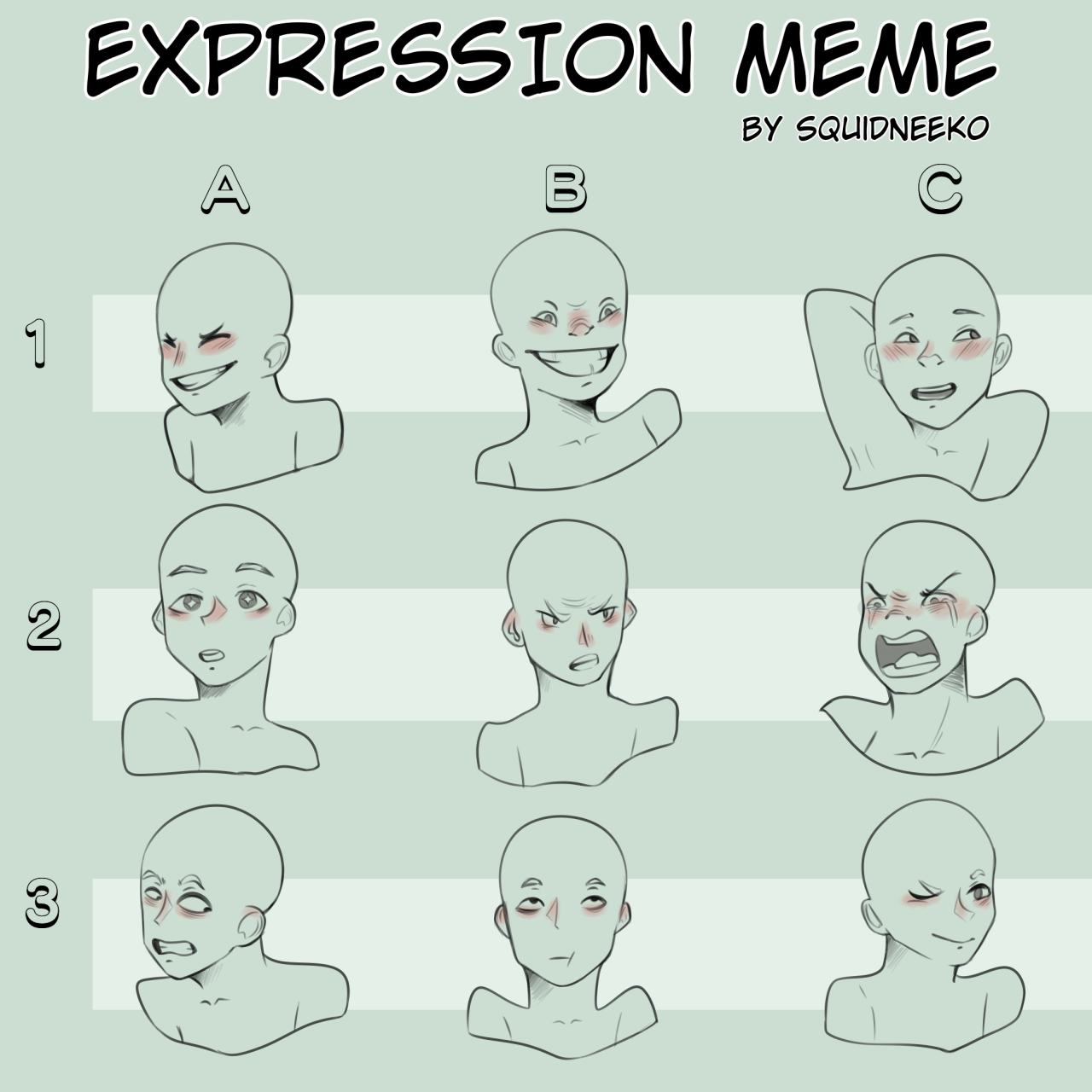 Expression meme drawing