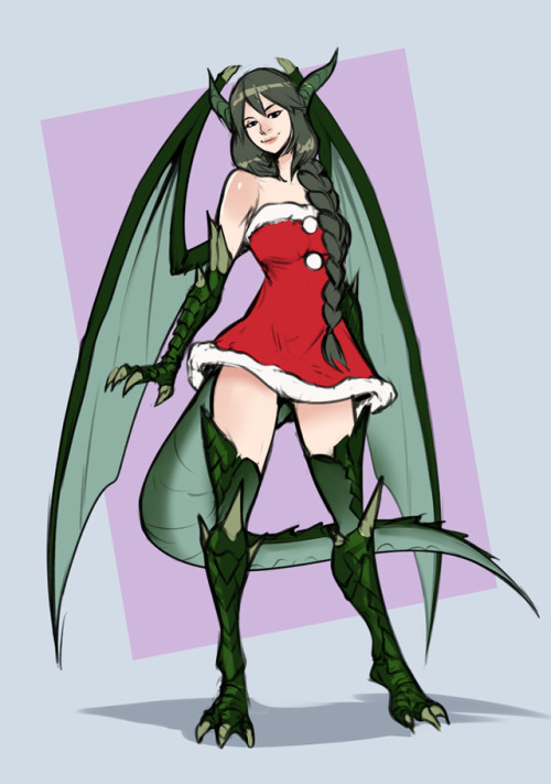 xizrax:commission of clients oc dragon girl