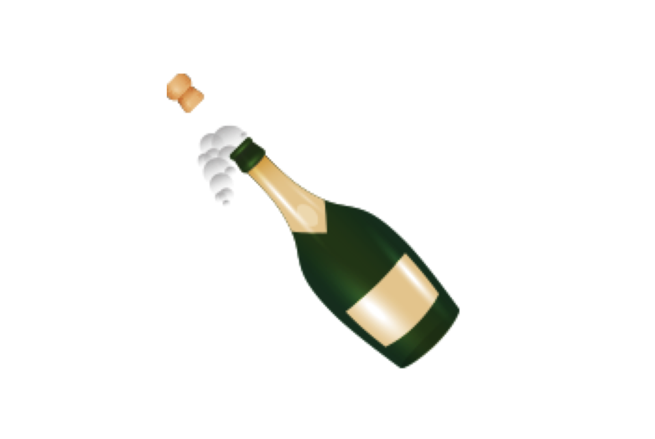 Image result for champagne emoji