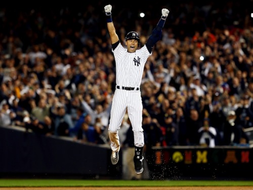 ‘You can’t even dream this stuff up’: Derek Jeter had a hard time stepping into the batter’s box in the bottom of the ninth inning