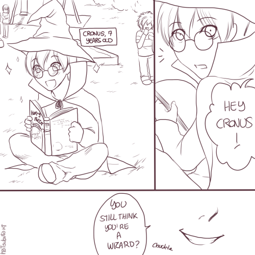 natsubutart:Cronus had a very tough childhood (｡´∀｀);; 