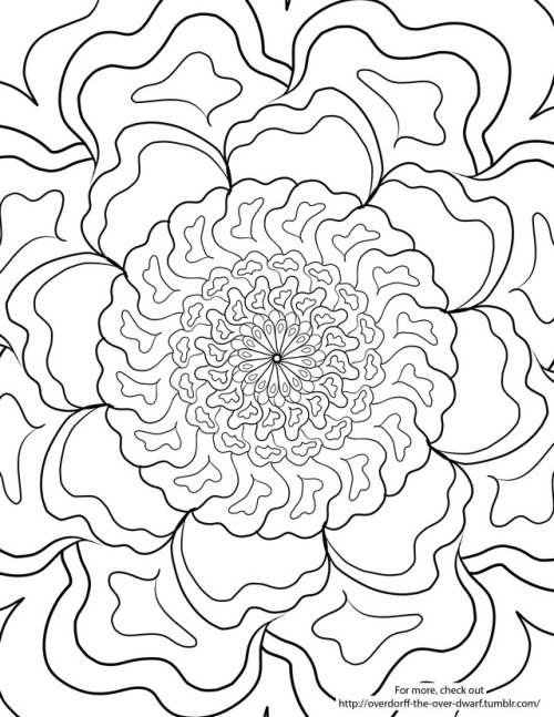 coloring book page on Tumblr