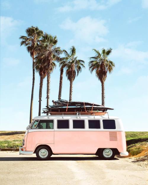 pink vw bus | Tumblr