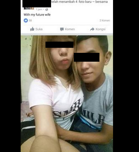 Selfie PRA ZINA remaja Melayu yang menjijikan 