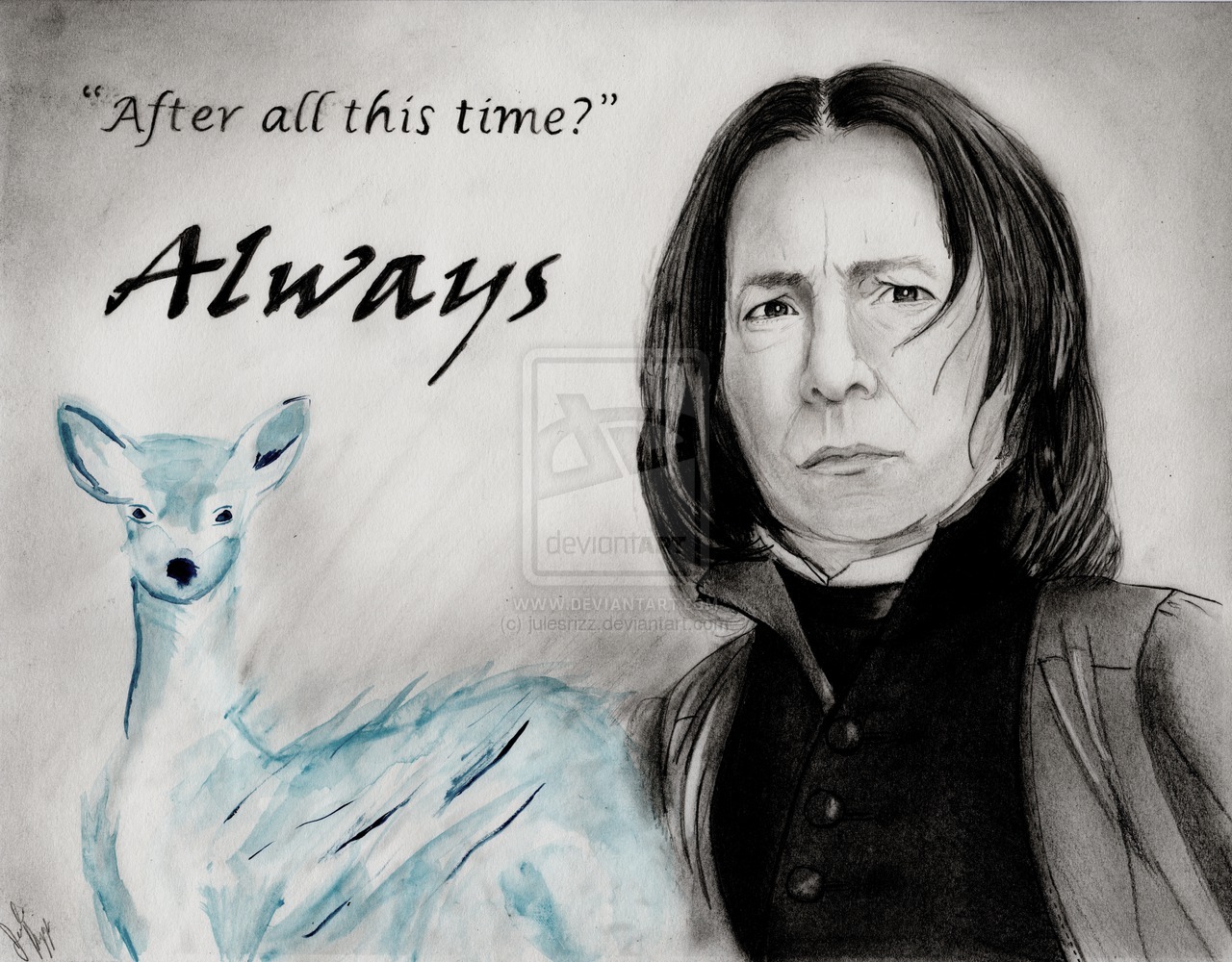 My Art Collection Always This Drawing Of Severus Snape From The