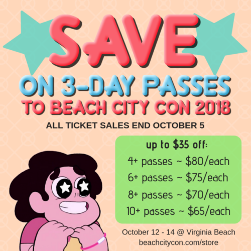 beachcitycon:If you missed the deadline for lower prices,...